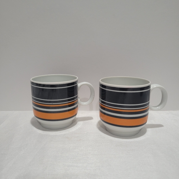 WP Thomas Rosenthal single cup black orange stripe Made in Germany - Picture 2 of 13